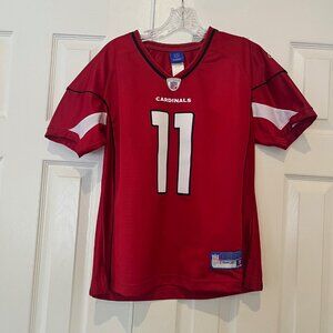 Arizona Cardinals Larry Fitzgerald 11 Jersey Red NFL Football Womens Size L